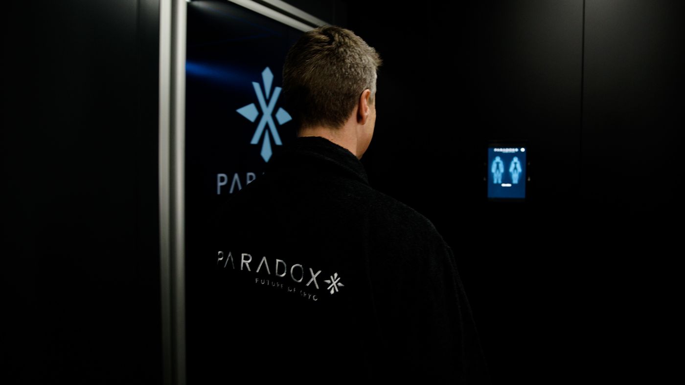 Paradox Cryotherapy Chamber in a recovery setting